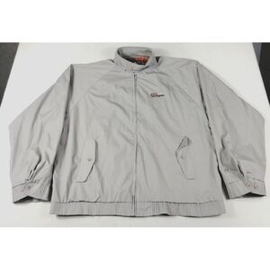 Vintage Antigua‎ Jacket Mens XL Gray Plaid Lined Northgate Golf Club Windbreaker